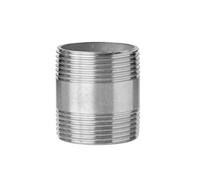 316L Stainless Steel Pipe Double-Ended Wire Water Pipe External Thread Joint External Thread Direct Accessory Straight Through 4 Minutes 6 Minutes 1 inch(G1) Plumbing Fittings