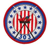 317 WW2 POLISH AIR FORCE 303 VARSAVIA FIGHTER SQUADRON PATCH POLONIA