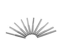 3175mm. End Mill CNC Milling, Double Straight Flutes Cutting Tool, Tungsten Carbide Milling Bits for Wood, MDF, Acrylic, 22mm Cutting Length, 44mm Total Length, 10pcs Set