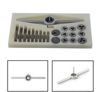 31Pcs M1-M2.5 HSS Metrico Rubinetto E Die Set Filettatura Spine Maschi
