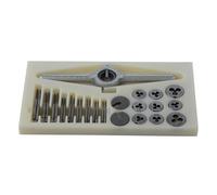 31Pcs M1-M2.5 HSS Metrico Rubinetto E Die Set Vite Filo Spine Maschiatura Tools