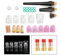 31pcs TIG Torcia di Saldatura WP17/18/26 Kit Lente Gas Collettore Corpo Ugello A