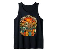 31st Birthday Retro Sloth Tropical Vintage 1995 31 Years Old Canotta