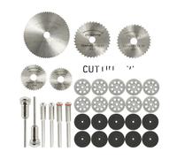 32/31 Pezzi Mini Lama For Sega Circolare Disco Da Taglio In Metallo Utensili Rotanti Compatibili Con Accessori Dremel Disco For Intaglio Del Legno Mola Abrasiva(31pcs)