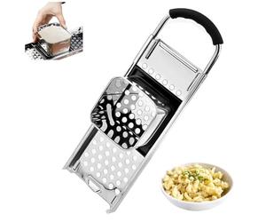 32.5 x 11cm Grattugia per Spätzle Acciaio Inox, Macchina Pasta Manuale, Attrezzo Cucina con Manico Gomma, Utensile Spätzle Professionale, Maker Spaetzle Fatti in Casa per Gnocchi Tedeschi, Noodles