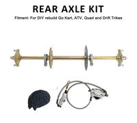 32" ATV Quad Go Kart Rear Live Axle Kit Sprocket Brake Wheel Hub Brake Assembly`