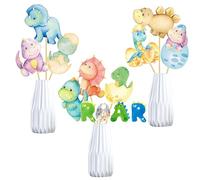 32 bastoncini centrotavola a forma di dinosauro, decorazioni per baby shower, decorazioni per feste a tema dinosauro per feste di compleanno a tema Dino, Rawr It's A Boy Party Supplies