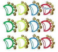 32 campanelle a mano, strumenti, tamburelli colorati per bambini e adulti, perfetti per eventi e lezioni di musica