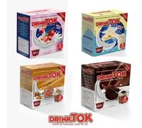 32 Capsule Drink Tok® Mix Bevande 4 confezioni da 8 capsule compatibili con macchina Nescafè Dolce Gusto®