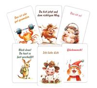 32 carte di affermazione per bambini: impermeabile, consapevolezza di sé, rafforzare la consapevolezza nei bambini, pedagogicamente preziose, carte motivazionali per bambini, set di carte con