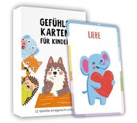 32 carte sentimentali per bambini - a partire dai 3 anni - Carte emozioni con esercizi - Carte immagini sentimenti - Carte d'umore - Carte di conversazione - Autoregolazione - Supplemento al diario di