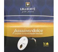 32 CIALDE CAPSULE COMPATIBILI DOLCE GUSTO LOLLO CAFFE' PASSIONE DOLCE MISCELA NERA ORIGINALI