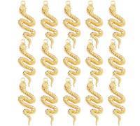 32 ciondoli a forma di serpente color oro - Toddmomy lega antico serpente ciondoli per la creazione di gioielli, bracciali, cavigliere, artigianato fai da te