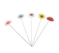 32 cm lungo fiore primavera paletti 5PCS Yard Decor | Il meccanismo a molla vibra al vento, movimento realistico, petali in tessuto non tessuto, 5 pezzi colorati