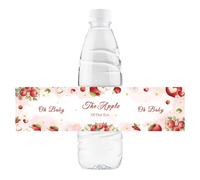 32 etichette adesive per bottiglie d'acqua con la mela del nostro occhio, adesivi per bottiglie d'acqua per bambini, involucri per bottiglie di frutta, decorazione per primo compleanno/baby shower