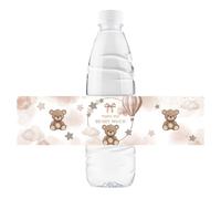 32 etichette adesive per bottiglie d'acqua con scritta "Thank You Beary Much", a forma di orsetto, per feste di compleanno e sesso