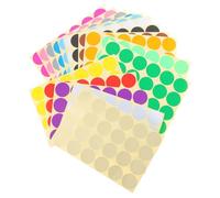 32 fogli Etichette Colorate Autoadesive Rotonde in Carta per codifica | Pallini Adesivi da 3,2x3,2x0,01cm, Applicazione e Rimozione Facili, per Quaderni e Raccoglitori