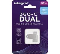 32 GB CLE USB3.0 360-C Dual Type-C Metallo
