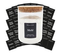 32 küchenaufkleber Süßkram & Herzhaft Schwarze auf Deutsch - küche aufbewahrung & organisation, beschriftung vorratsdosen, aufkleber küche must haves, küchen accessoires, vorratsdosen aufkleber