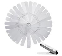 32 lame, sondaggio, gioco di valvole per moto, valvola 0,02 - 1,0 mm, strumento di misurazione metrica e imperiale per misurare gap larghezza spessore metrico