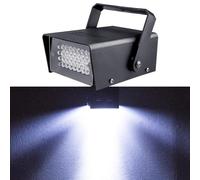 32 Led Mini Strobo Discoteca Luce Stroboscopica per Palcoscenico, Casa, Lampada Stroboscopica Bianca Illuminazione Effetti