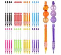 32 matite meccaniche con perline, 0,7 mm, mini matite in diversi colori per disegnare, scrivere e fai da te