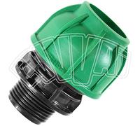 32 MM X 3/4" RACCORDO MASCHIO A COMPRESSIONE PER TUBO PN IRRIGAZIONE GIARDINO