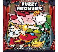 32 pagine, 165 g/m² Libro da colorare con gattini soffici: scene fantastiche a tema gatti (volo sulla scopa, boccino d'oro e sfondo da circo) - una scelta ideale per il relax degli adulti, pieno di ar