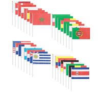 32 PCS Bandiere Dei Paesi Del Mondo Per Le Celebrazioni Vari Banner Campagna
