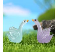 32 Pcs Micro Paesaggio Cigno Mini Statuette Di Decorazione Del Giardino