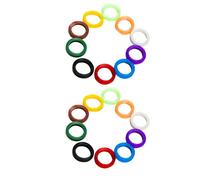32 Pcs Targhette Per Chiavi Cappucci Colorati Tappi Chiave Custodia
