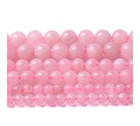 32 perline di cristallo di quarzo rosa brasiliano in pietra naturale per la creazione di gioielli e braccialetti fai da te