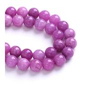 32 perline viola in lepidolite mica sfuse per la creazione di gioielli fai da te per braccialetti e collane
