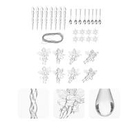 32 pezzi Angel Snowflake Pendants Decorazione per feste decorazioni sospese