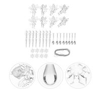 32 pezzi Angel Snowflake Pendants Decorazione per feste decorazioni sospese