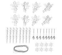 32 pezzi Angel Snowflake Pendants Decorazione per feste decorazioni sospese