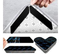 32 Pezzi Antiscivolo per Tappeti, Adesivo Antiscivolo Sottotappeto per Tappeti, Riutilizzabili Tappeto Antiscivolo,Sottotappeto Antiscivolo,per Tappeti per Pavimenti in Fissare Il Tappeto