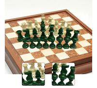 32 pezzi degli scacchi, gioco di strategia, statuetta del re, per viaggi,