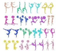 32 Pezzi Di Inserti Per Decorare Torte, Inserti Per Decorare Torte Da Ginnastica, Decorazioni Per Torte Da Ballo, Inserti Per Decorare Torte Glitterate