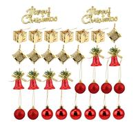 32 pezzi di natalizio ornamenti fai -da -te decorazione a sospensione festosa