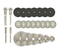 32 pezzi Dischi da Taglio Mini Dischi Diamantati HSS di Resina per Legno Vetro Plastica Pietra Metallo