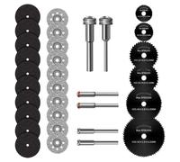 32 Pezzi Dischi Taglio per Dremel Diamantati Mini Di Tagliante 10 Pezzi, HSS Seg