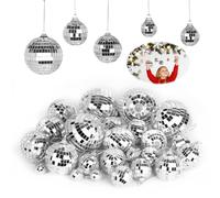 32 Pezzi Disco Mirror Ball Palla da Discoteca Palla a Specchio da Appendere