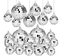 32 pezzi Disco Palla da Discoteca 4 Taglie Disco Ball Decorazioni | Palla Discoteca Da Discoteca Feste, Bella e Divertente,per la Decorazione Degli Alberi di Natale,Decorazione a Tema Discoteca
