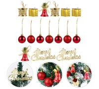 32 pezzi squisiti decorazioni per alberi di Natale set di ornamenti leggeri