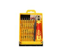 32-piece tool set with screwdriver and multi-bit: screwdriver with thin pipe wrenches in a convenient box (32-piece precision tool)