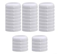 32 piedini per gambe di sedie da esterno per patio in ferro battuto, per ridurre il rumore e prevenire danni al pavimento (bianco)