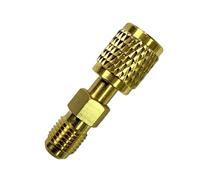 32 R454ABC Adattatore in ottone per refrigeranti con filettatura inversa in lega da 1/4" connettore per migliora la stabilità del giunto del tubo