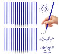 32 Refill per Penna Gel Cancellabile,Compatibili con Legami,Altezza 13 cm,Inchiostro Termosensibile, Punta 0,7 mm,Per la Scuola e la Vita di Tutti i Giorni, Blu