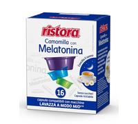 32 RISTORA Compatibili A Modo Mio Camomilla e Melatonina - 2 Astucci da 16 capsule -
